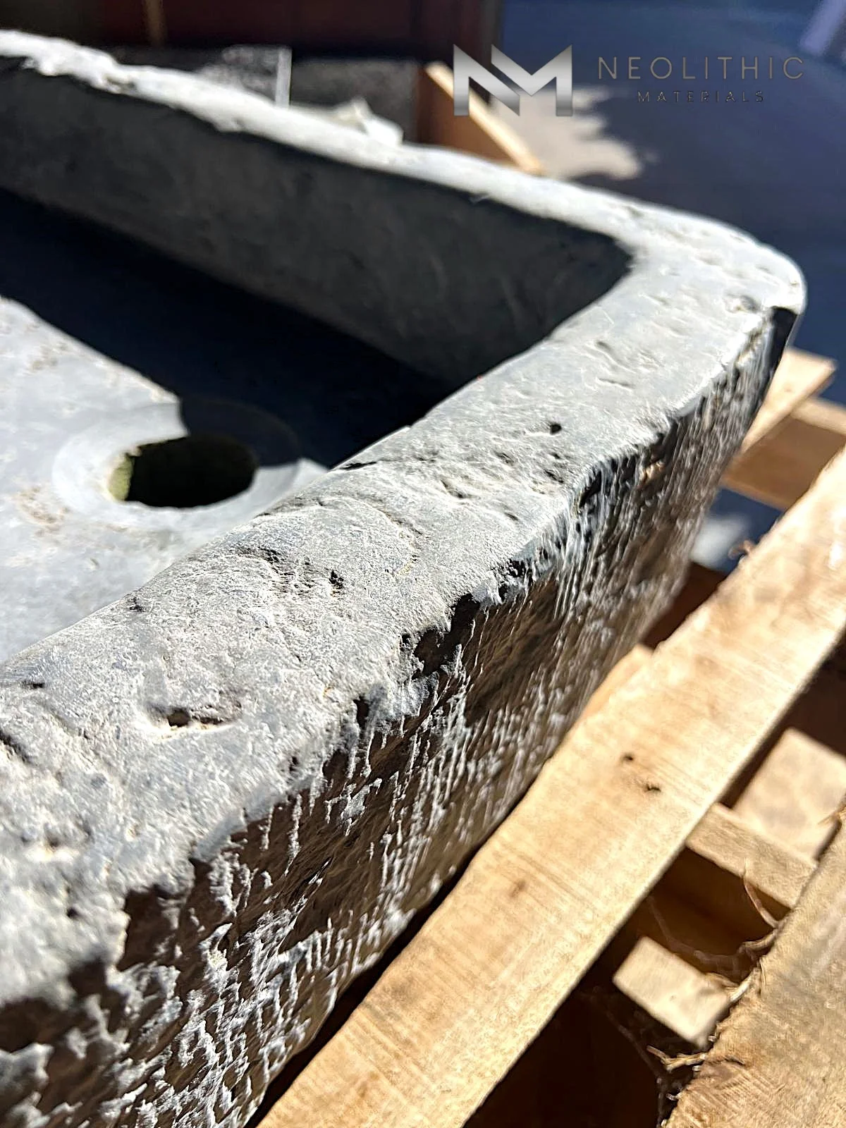 Antique Belgian Bluestone Sink - Image 2